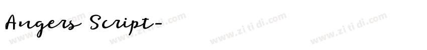 Angers Script字体转换